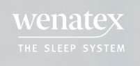 Logo of Wenatex, The Sleep System, with a sleek and modern typeface reflecting the brand's focus on innovative sleep solutions.