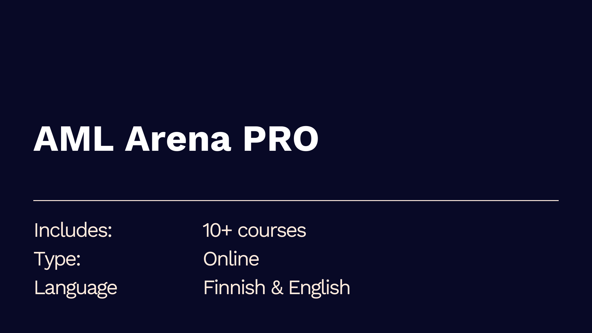 AML Arena PRO