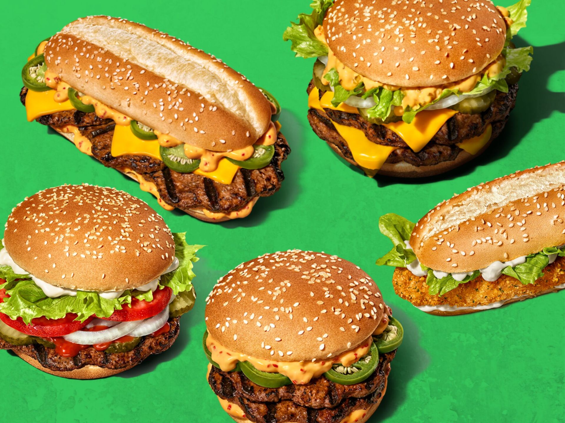 Plant-based burger on a cutting board