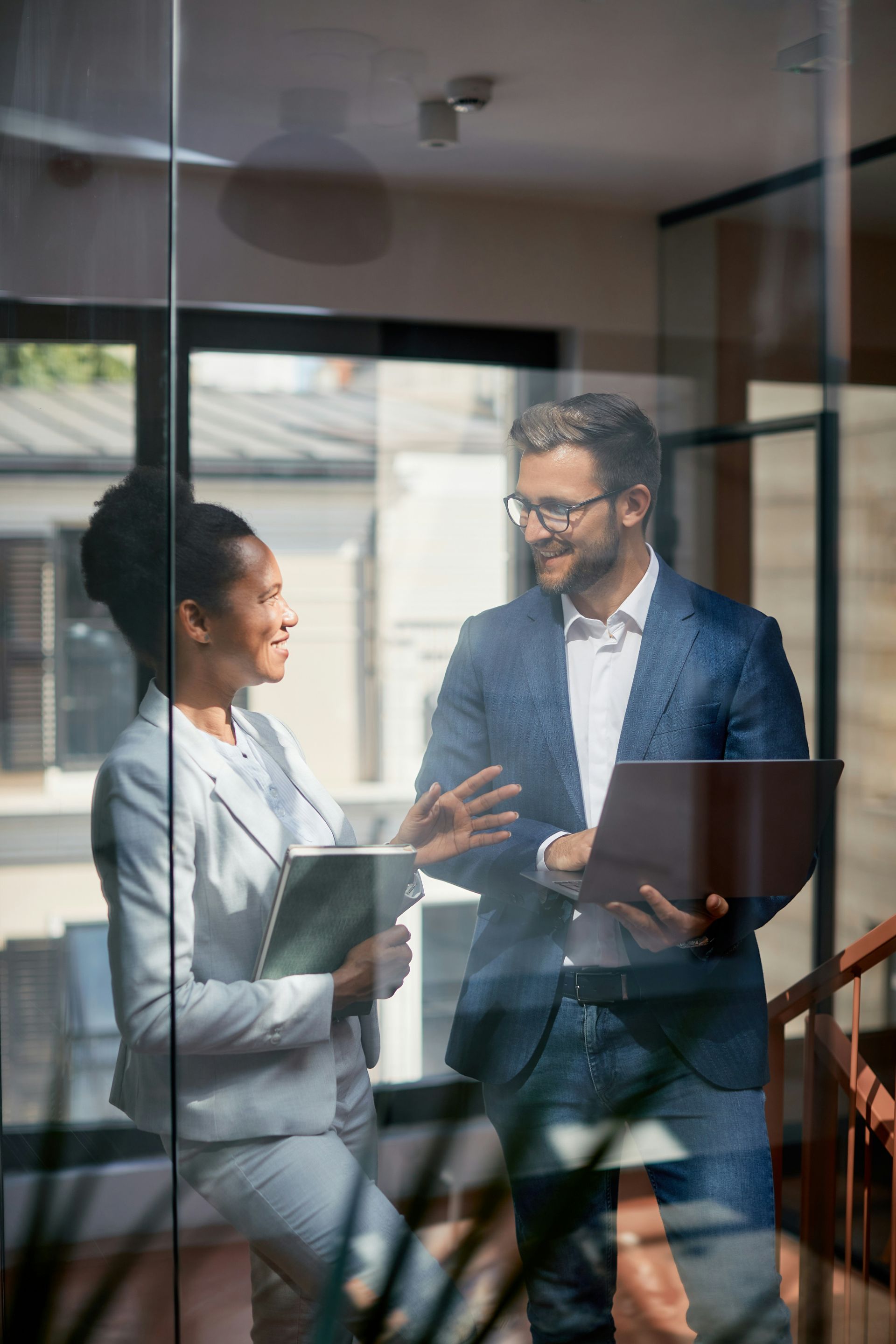 Finance executive reviewing sustainable investment strategy