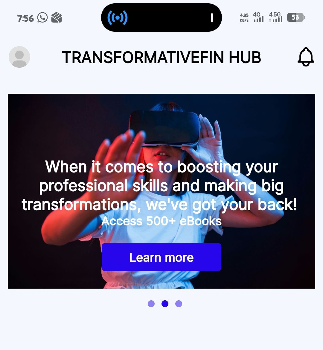 Professional using mobile learning app in Uganda