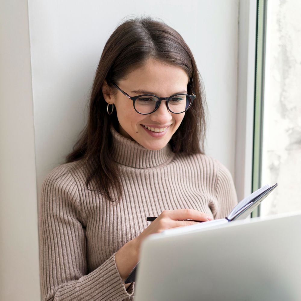 Woman wearing spectacles Clinician's Code Professional certificate course photo of a woman wearing spectacles