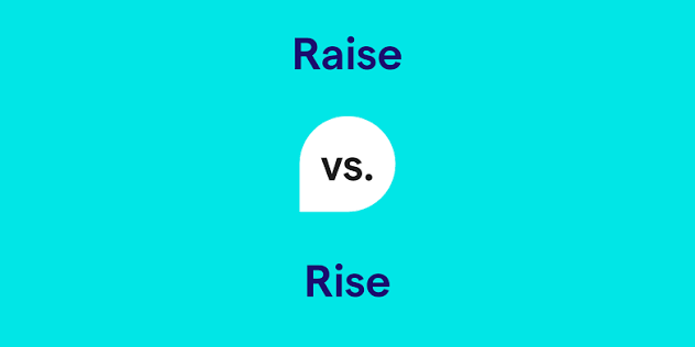 English online tutor - vocabulary difference raise and rise