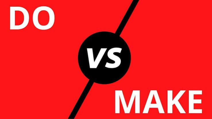 English online grammar tutor and difference do and make