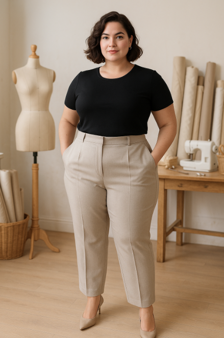 Schneiderpuppemit einer angezogenen Hose die perfekt sitzt