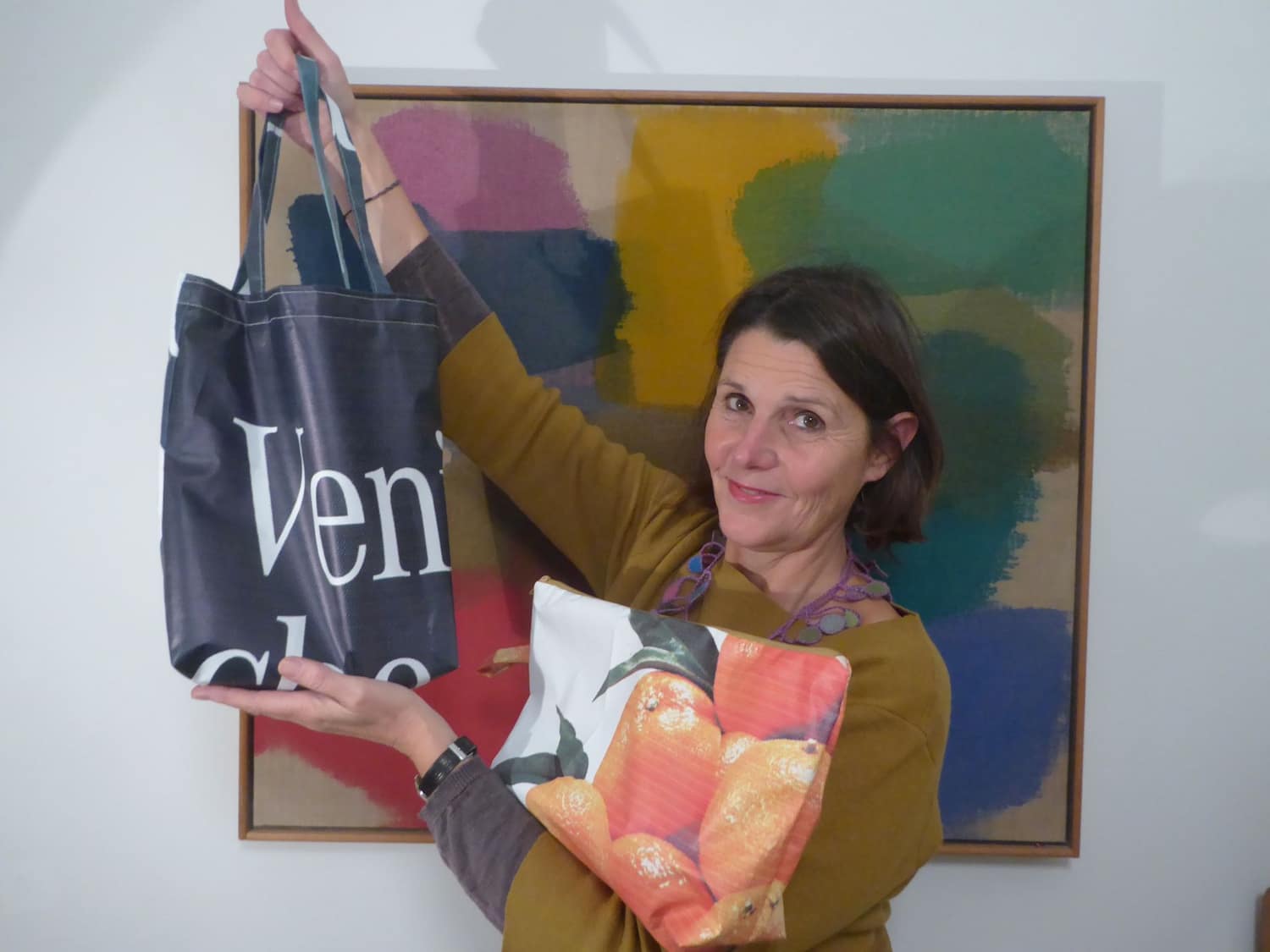 Präsentation einer selbst genähten Shopper Bag
