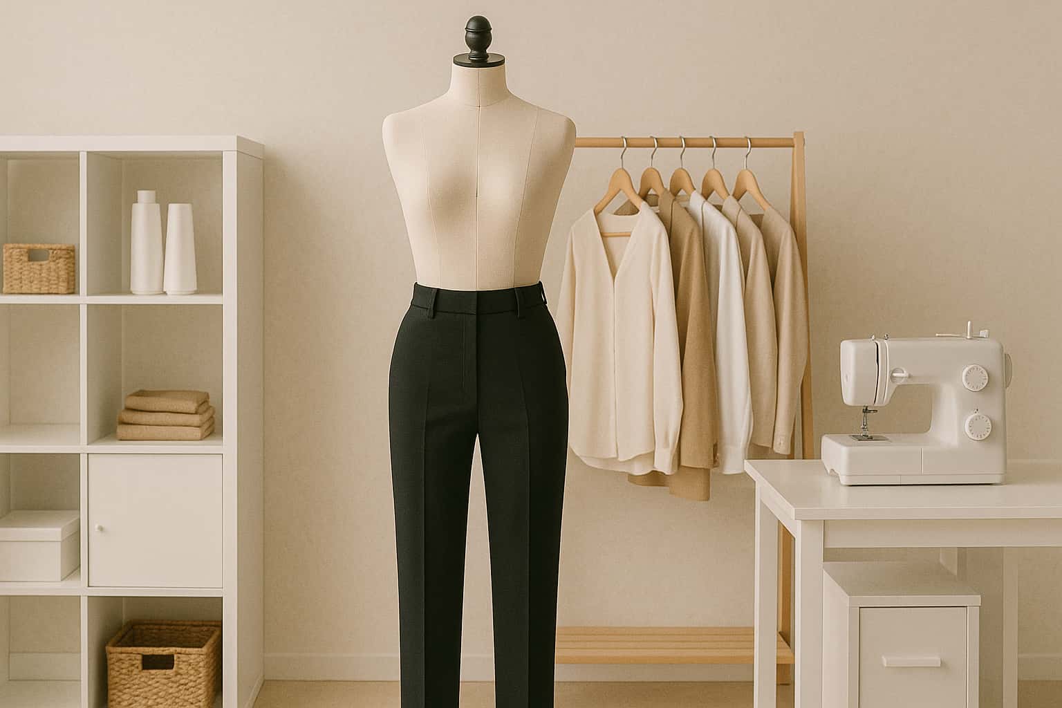 Schneiderpuppemit einer angezogenen Hose die perfekt sitzt