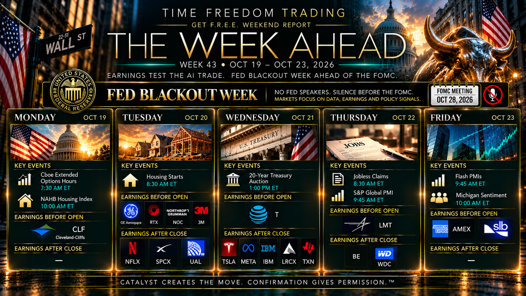 Week Ahead calendar