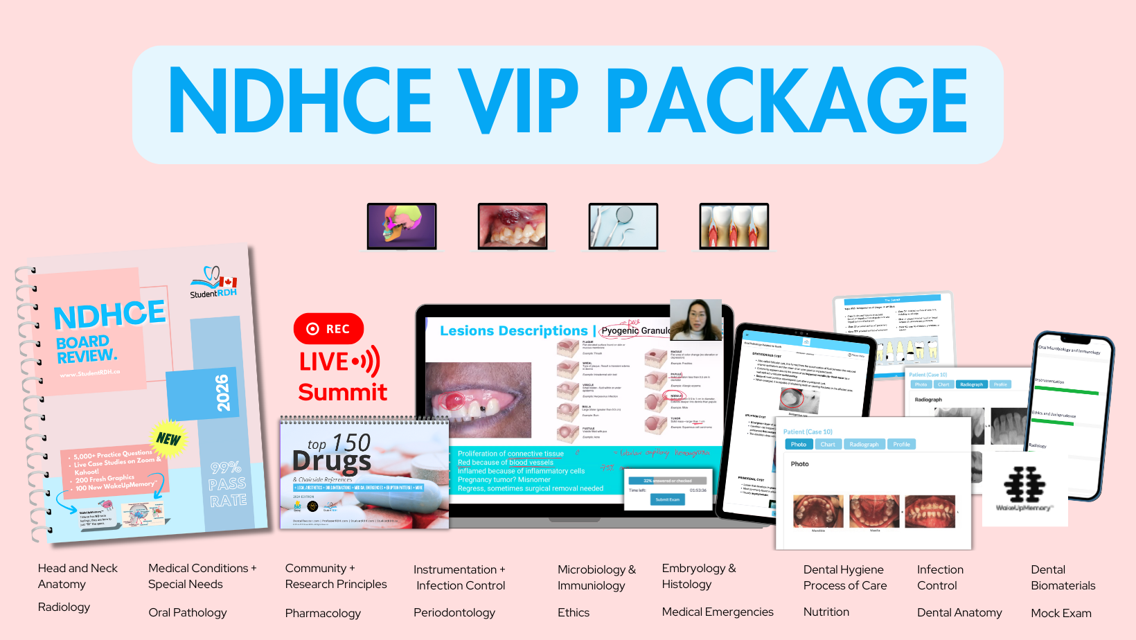StudentRDH NBDHE National Dental Hygiene Board Review VIP Package