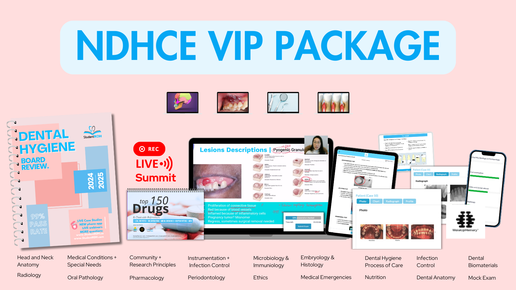 StudentRDH NBDHE National Dental Hygiene Board Review VIP Package