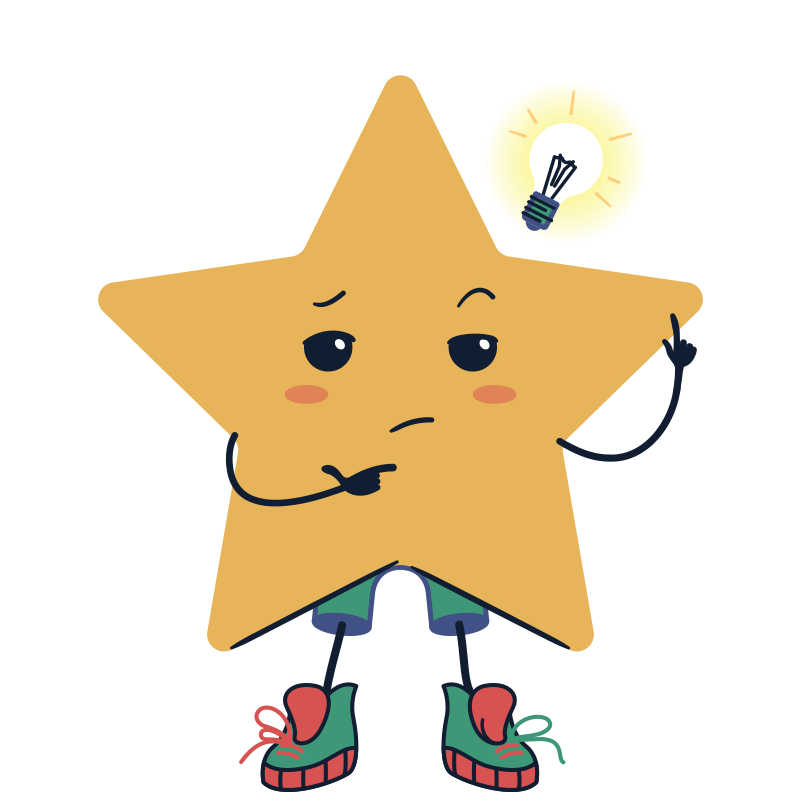 KeyCourse mascot thinking