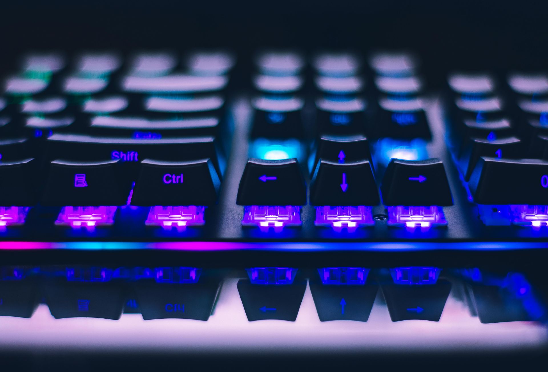 computer keyboard with keys