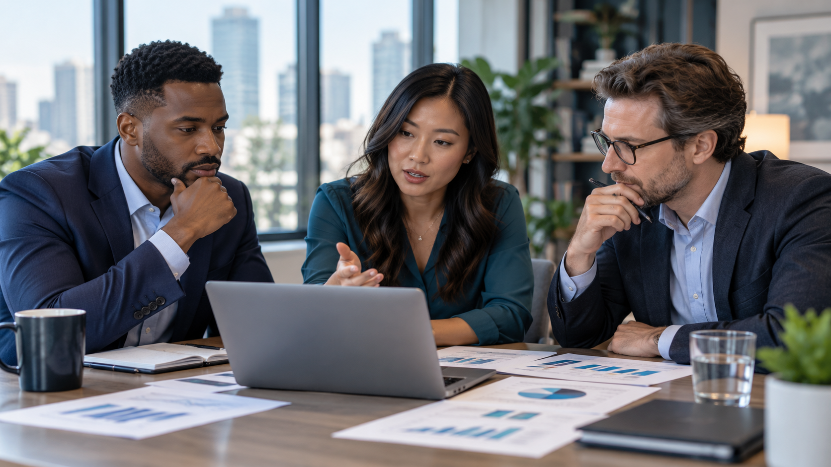 Team reviewing responsible workplace AI use