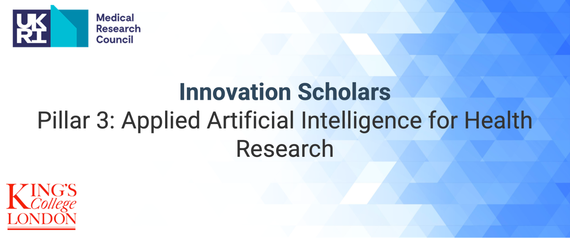 Applied Artificial Intelligence for Health Research
