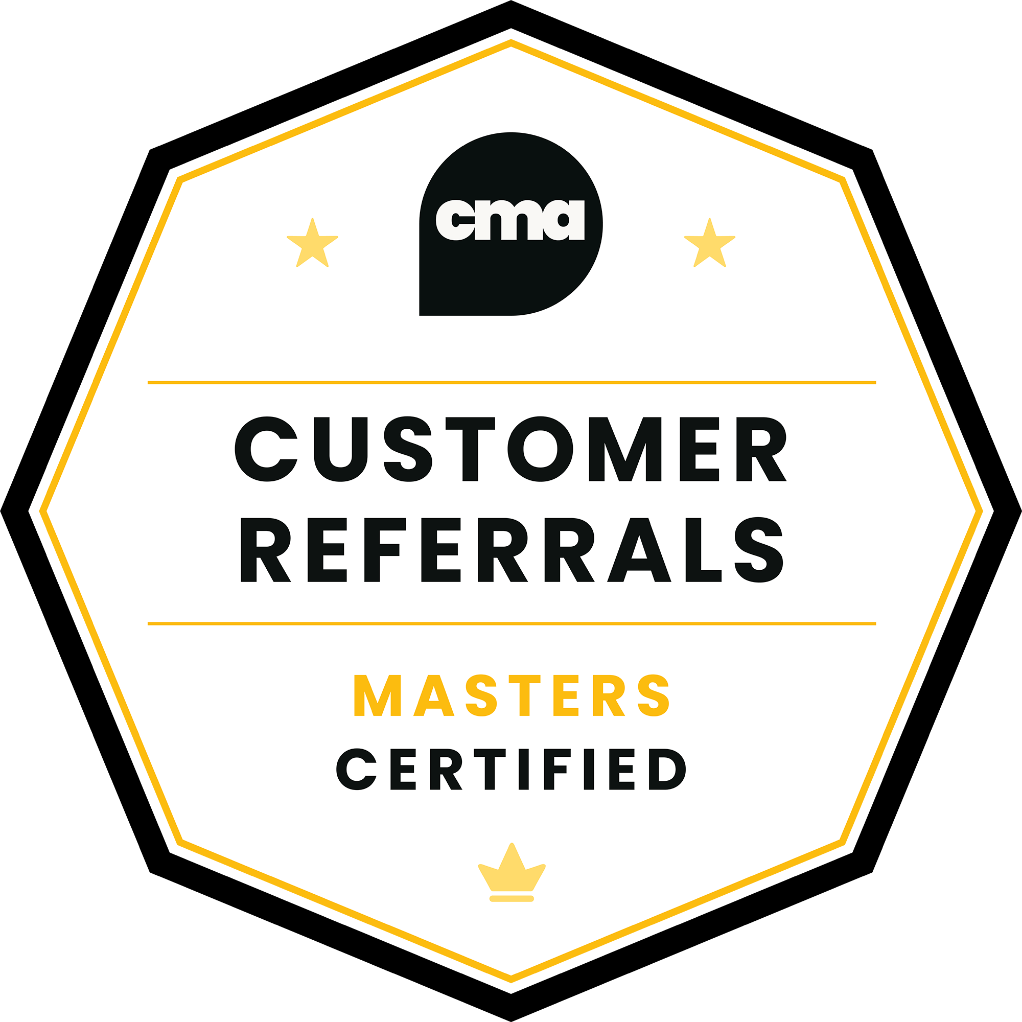 Customer Referrals Certified badge