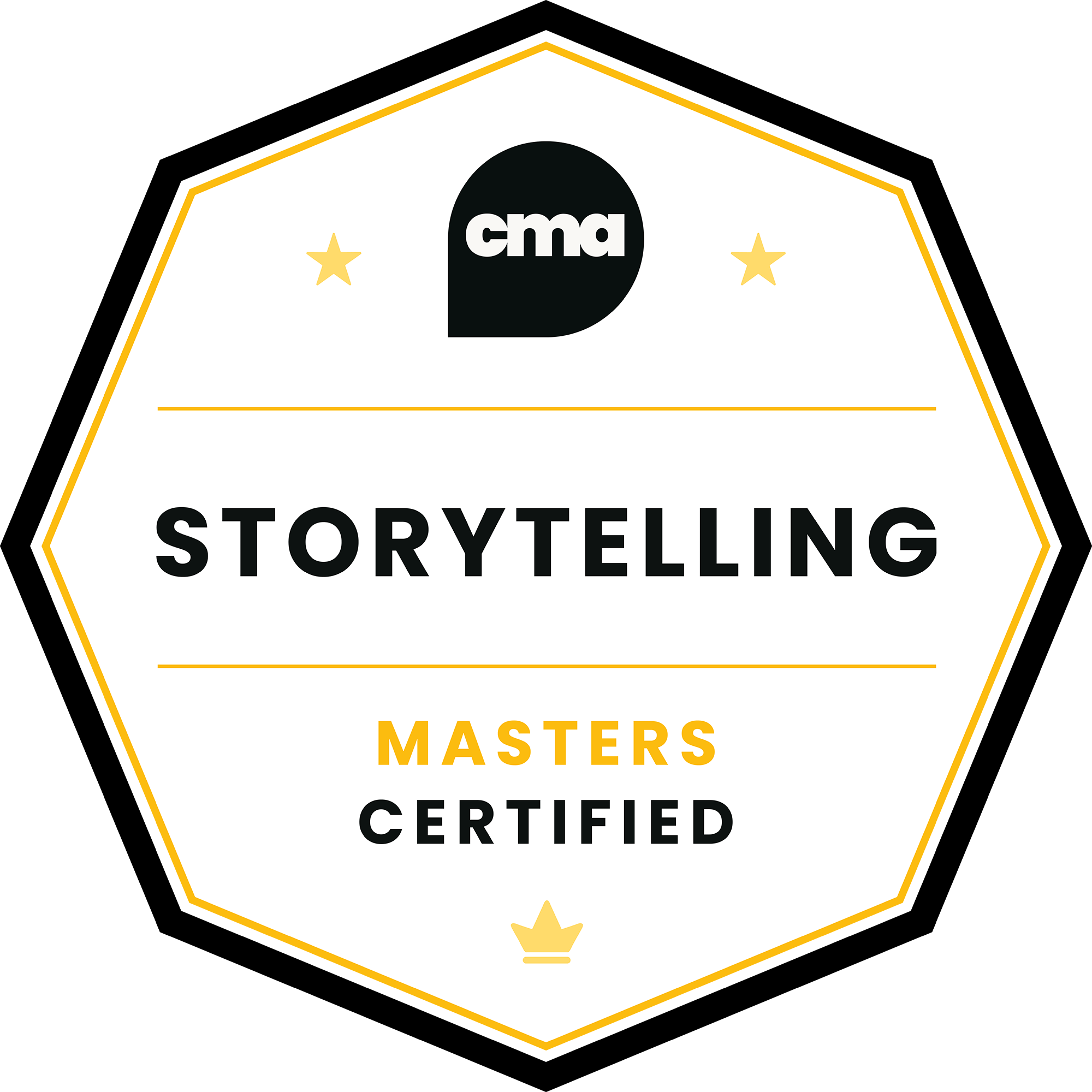 Storytelling Certified | Masters badge