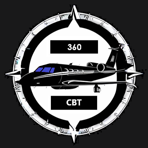 Black business jet logo