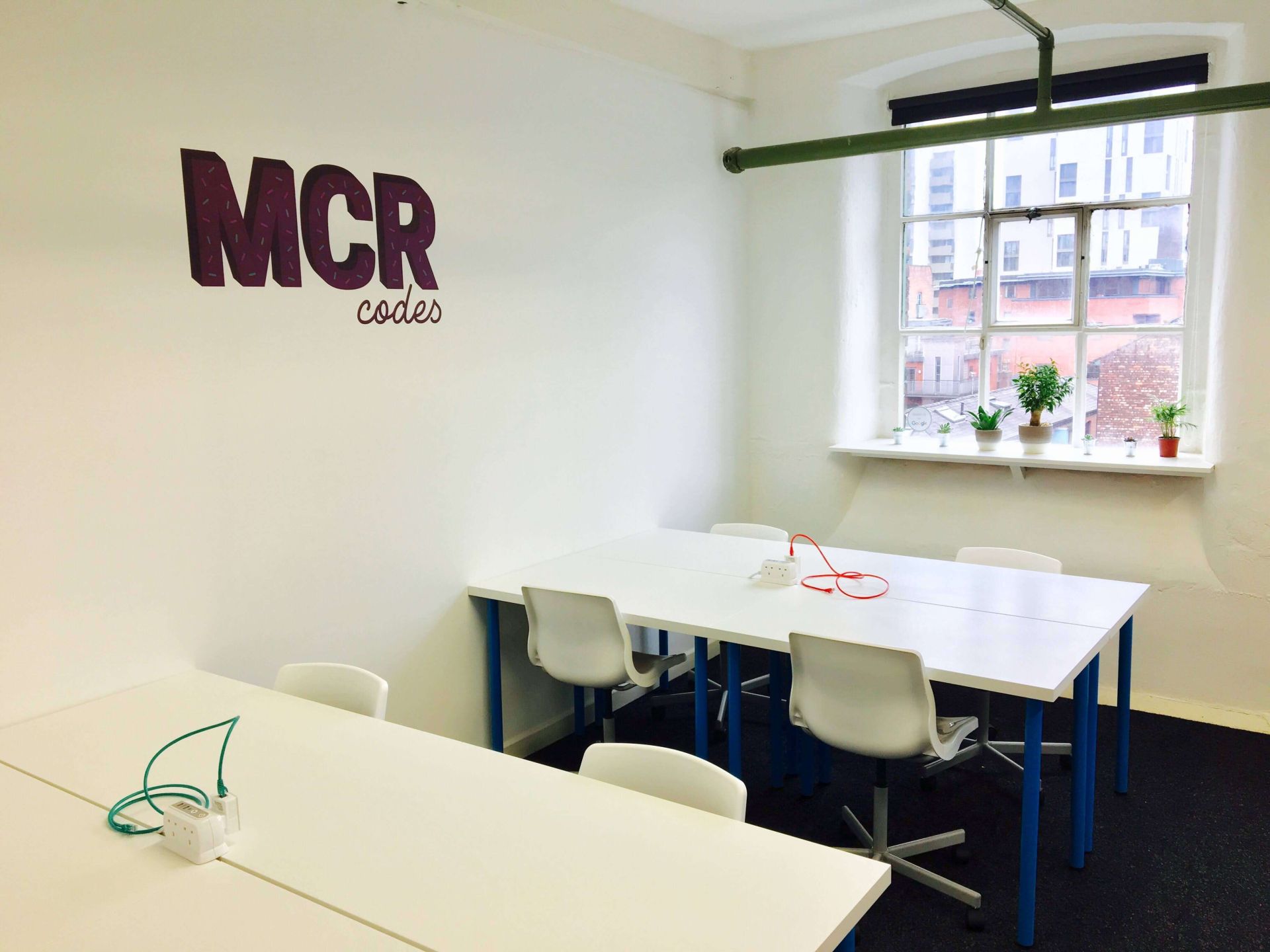 A picture of our first classroom as MCRcodes