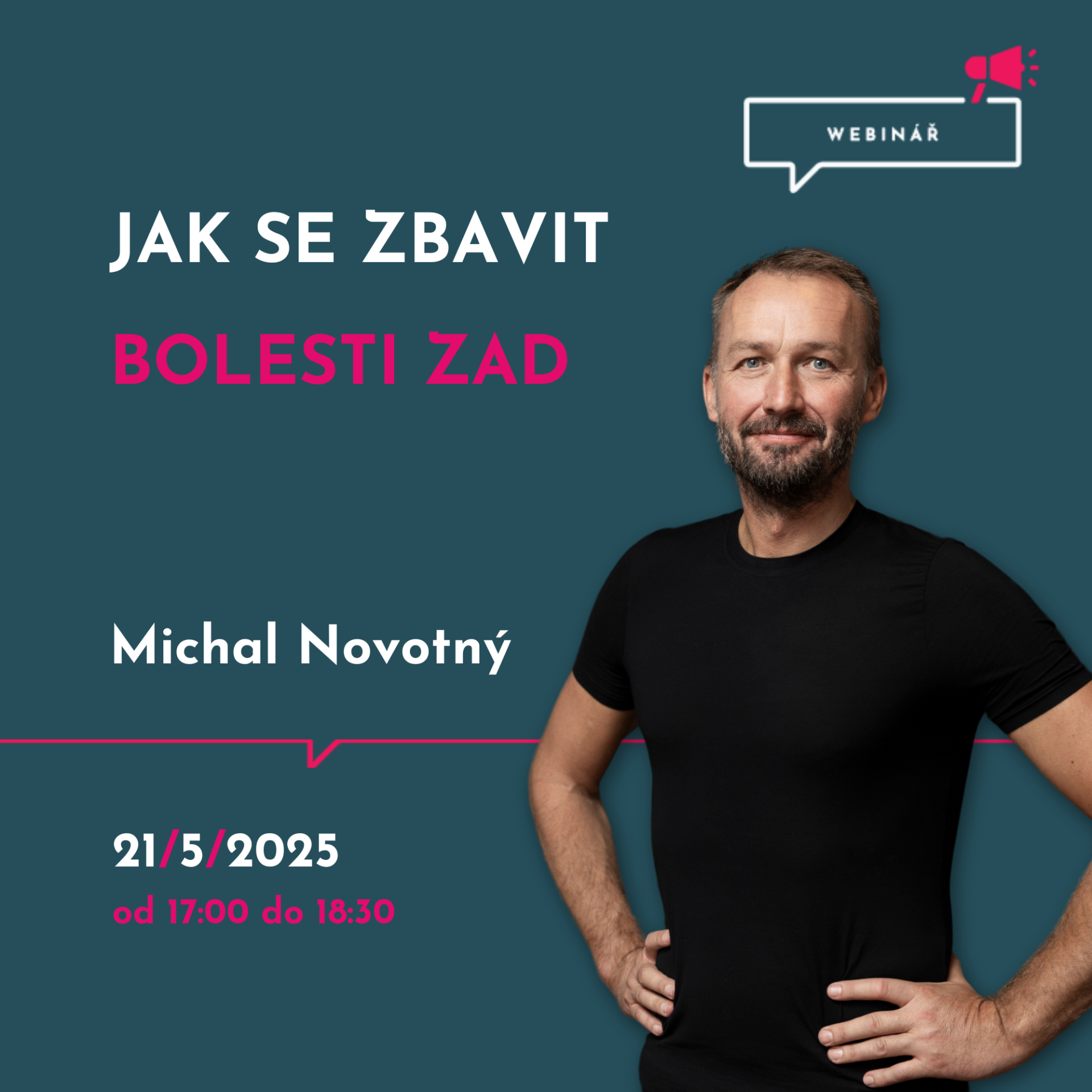 Jak se zbavit bolesti zad s Michalem Novotným