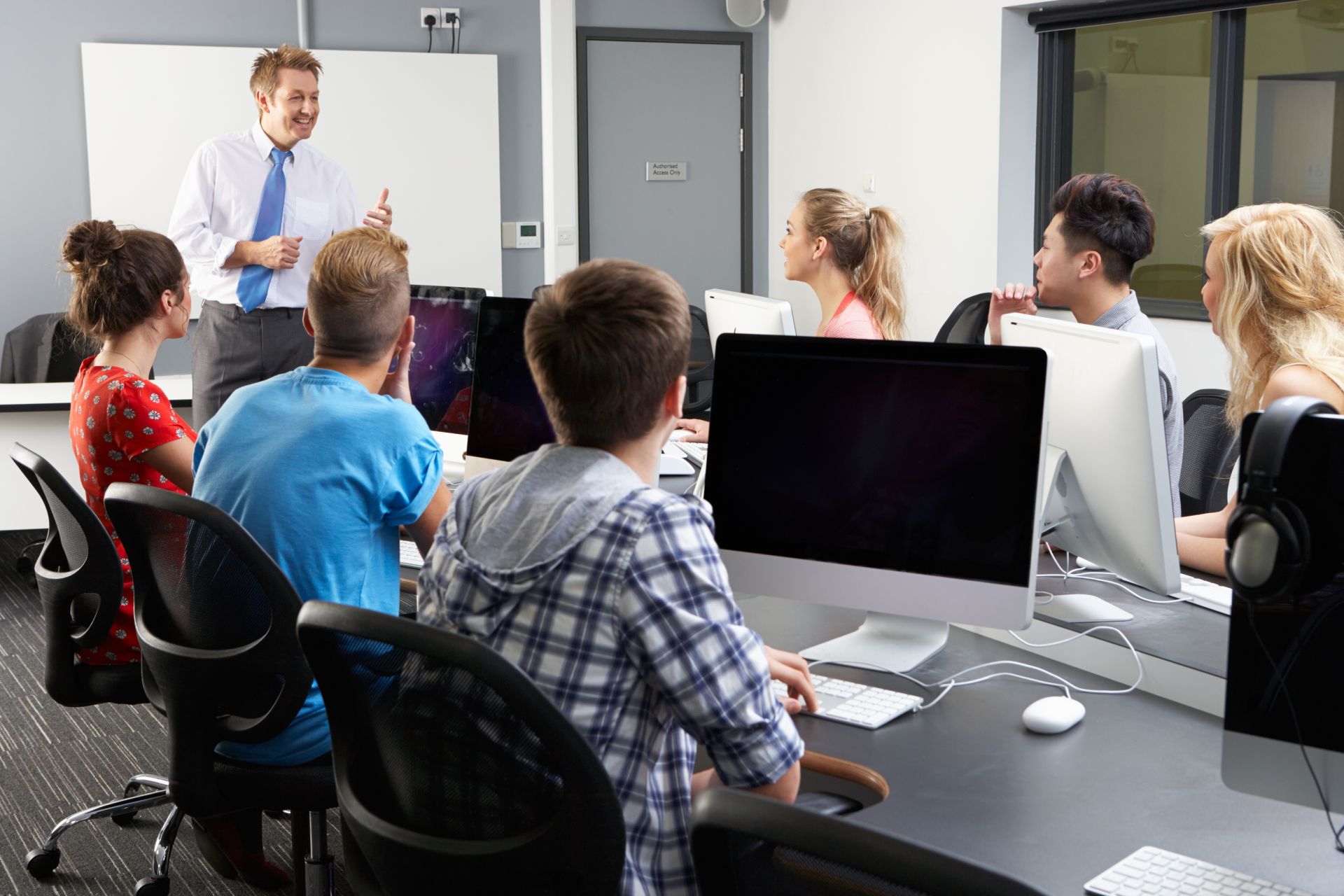 Self-advocates learning about career planning, job search, and workplace skills online in a self-paced environment.