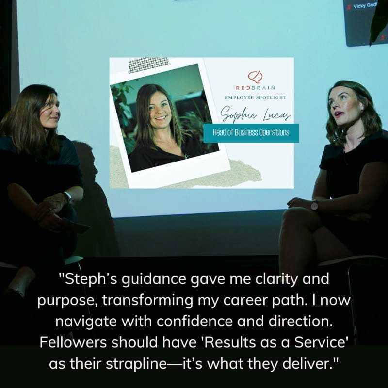 "Steph’s guidance gave me clarity and purpose, transforming my career path. I now navigate with confidence and direction. Fellowers should have 'Results as a Service' as their strapline—it’s what they deliver."