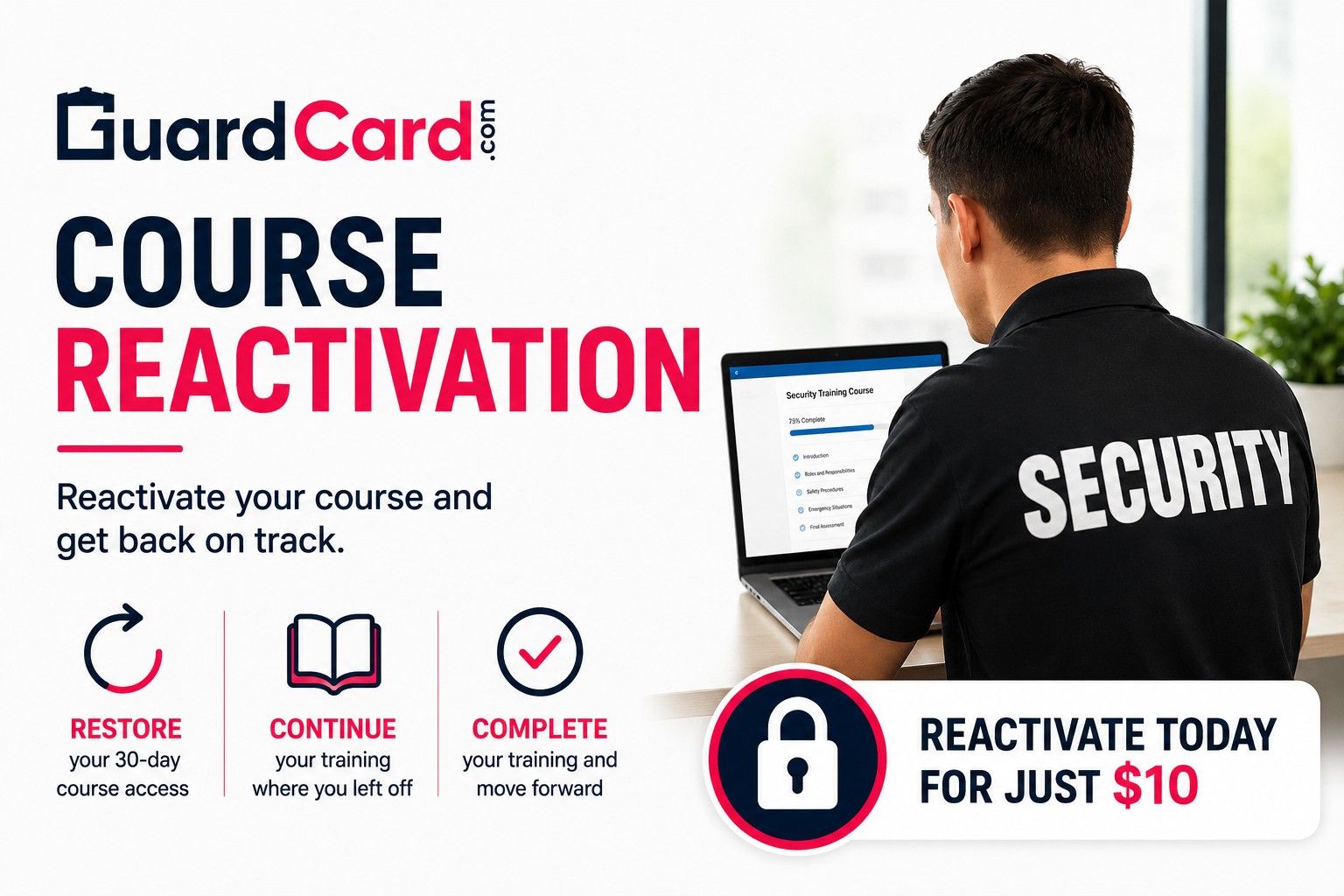 Guard Card Animation GuardCard.com Course Reactivation