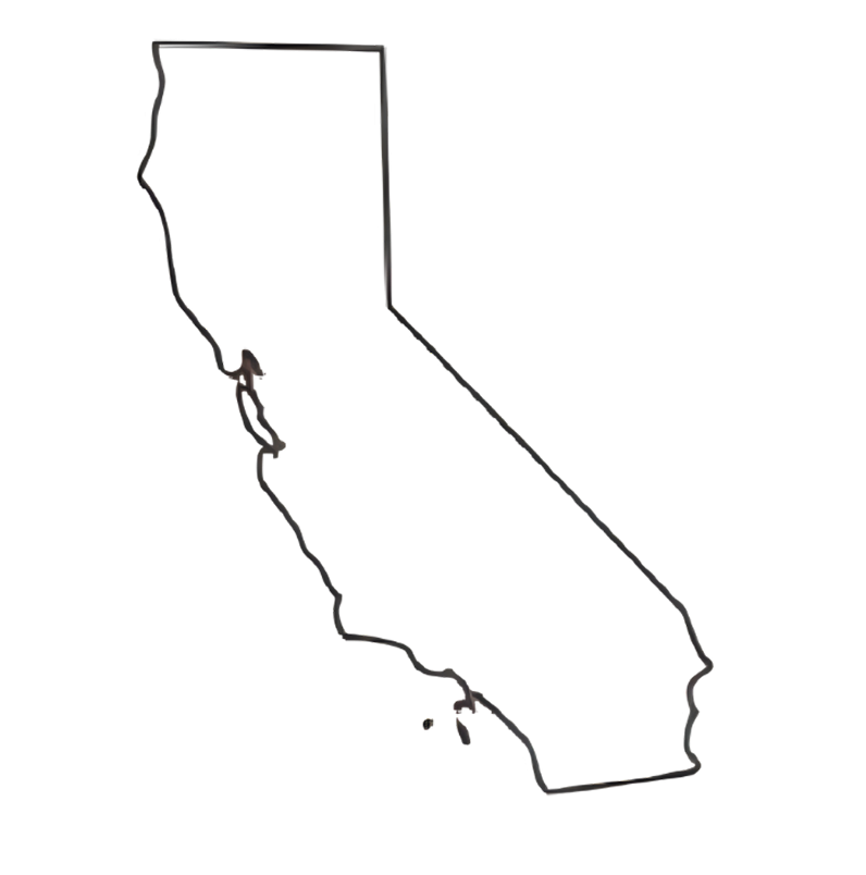 U.S states map