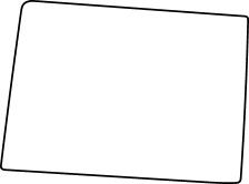 Outline of the state of Wyoming