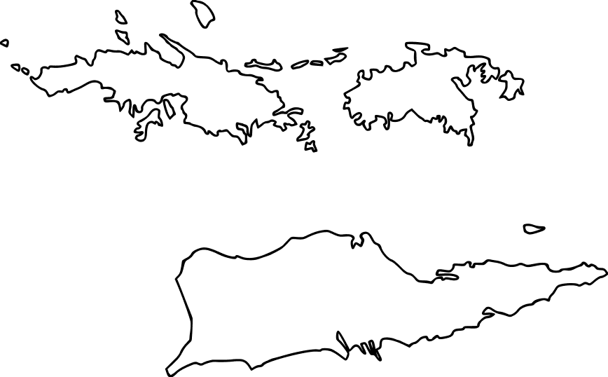 Outline of the state of U.S Virgin Islands