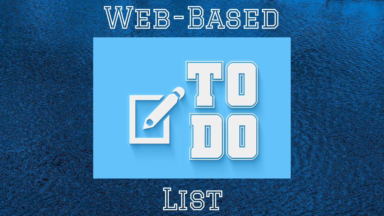 Web-Based To Do List