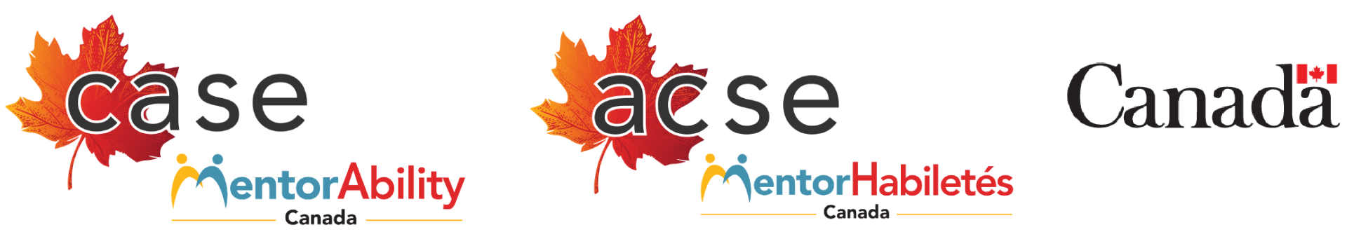 CASE MentorAbility Canada Logo, ACSE MentorHabiletés Canada, Canada logo