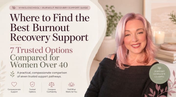 Burnout recovery support comparison guide for women over 40