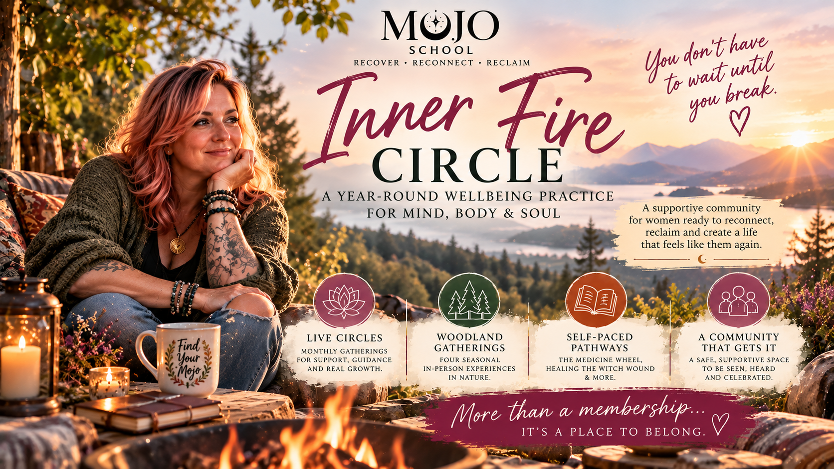 Women's Inner Fire Circle, a year-round wellbeing practice for mind, body and soul
