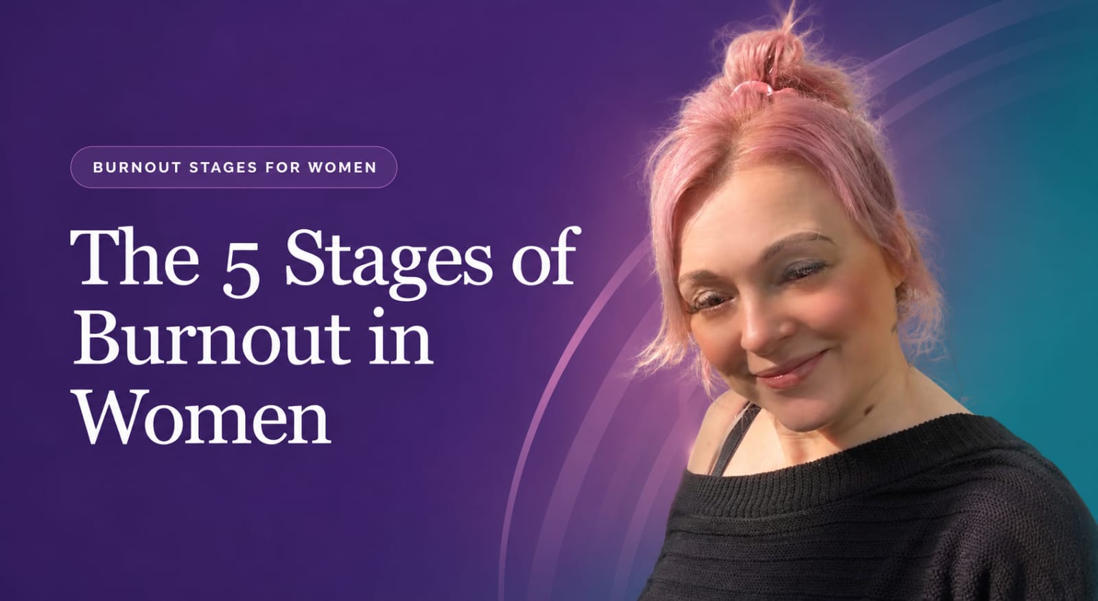 Woman reflecting quietly while identifying her stage of burnout