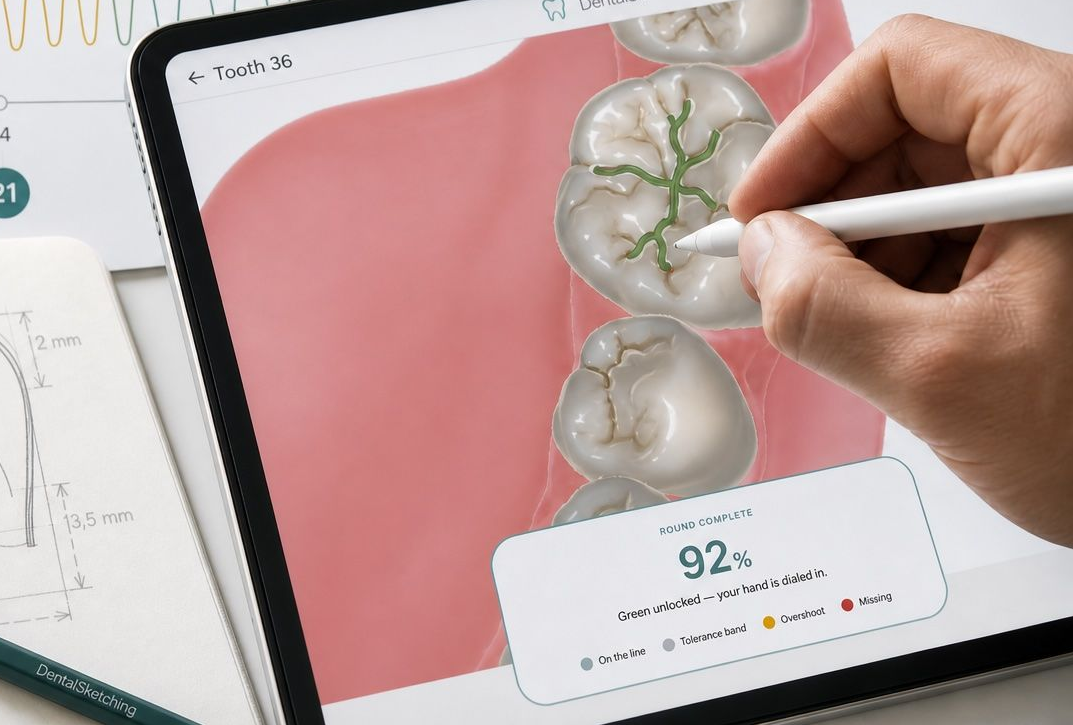 Kreslení v DentalSketching na iPadu