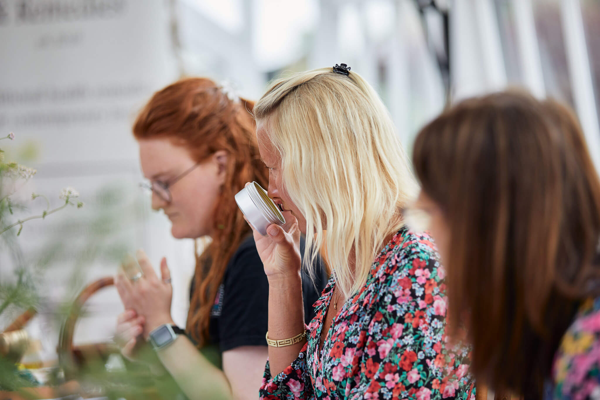 intensive herbalism course student at in-person session