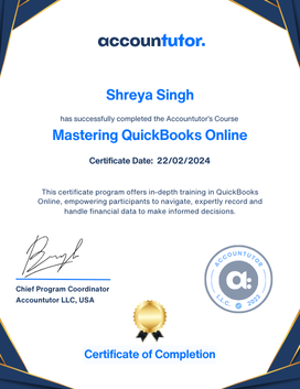 Accountutor Certificate