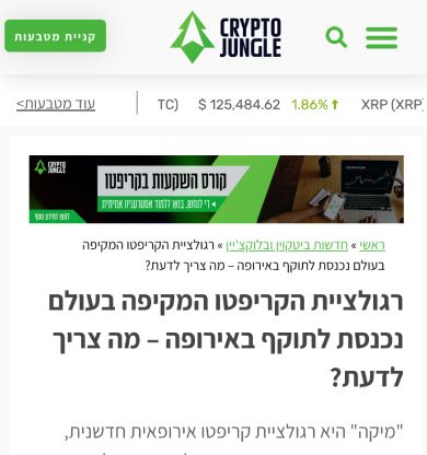 כתבה ב דה מרקט תומר רביד