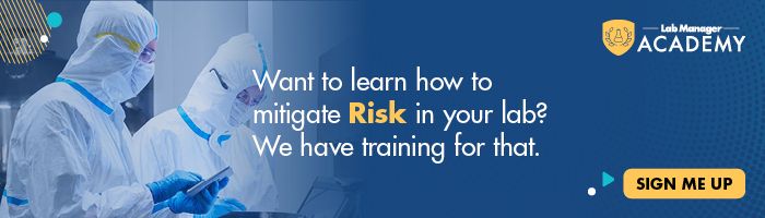 Want to learn how to mitigatein your lab? We have training for that! Learn more about our Lab Safety Management Certificate today!