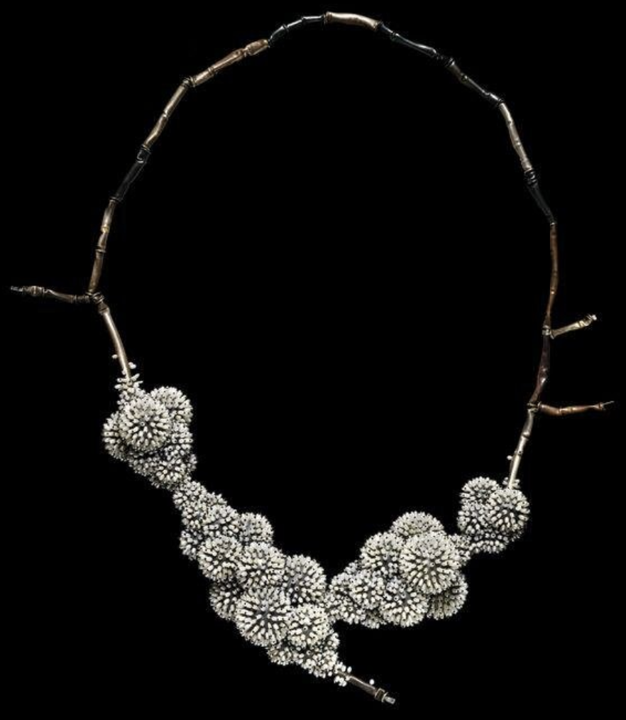 Image of a beautiful and unusual pearl necklace