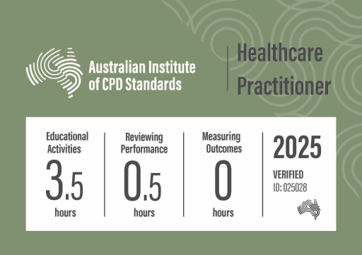 Accredited CPD for healthcare practitioners