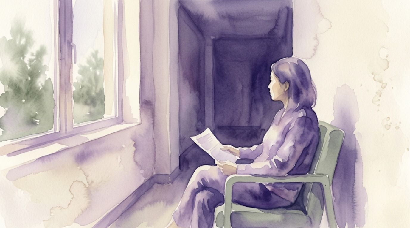 After the exam &mdash; calm contemplation