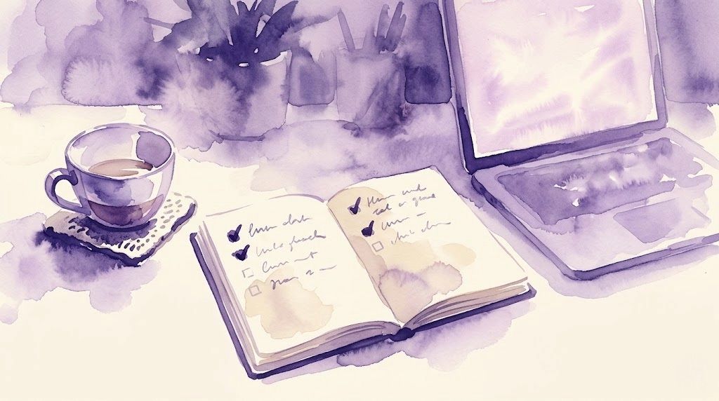 A vintage compass resting on soft purple fabric, symbolising finding your own direction