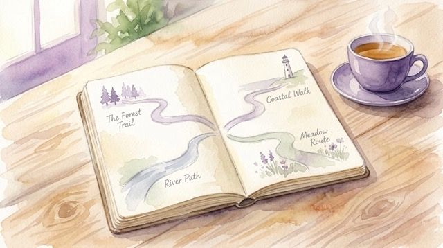 A vintage compass resting on soft purple fabric, symbolising finding your own direction