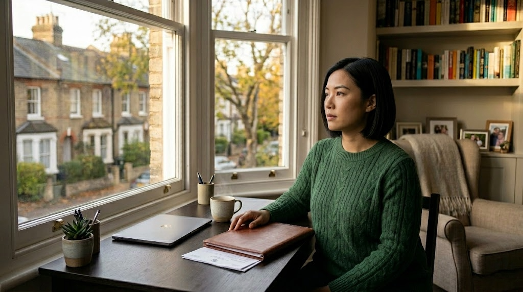 A minimalist infographic illustrating the "Error Log" process: tracking the question topic, identifying the error type, and planning the review.