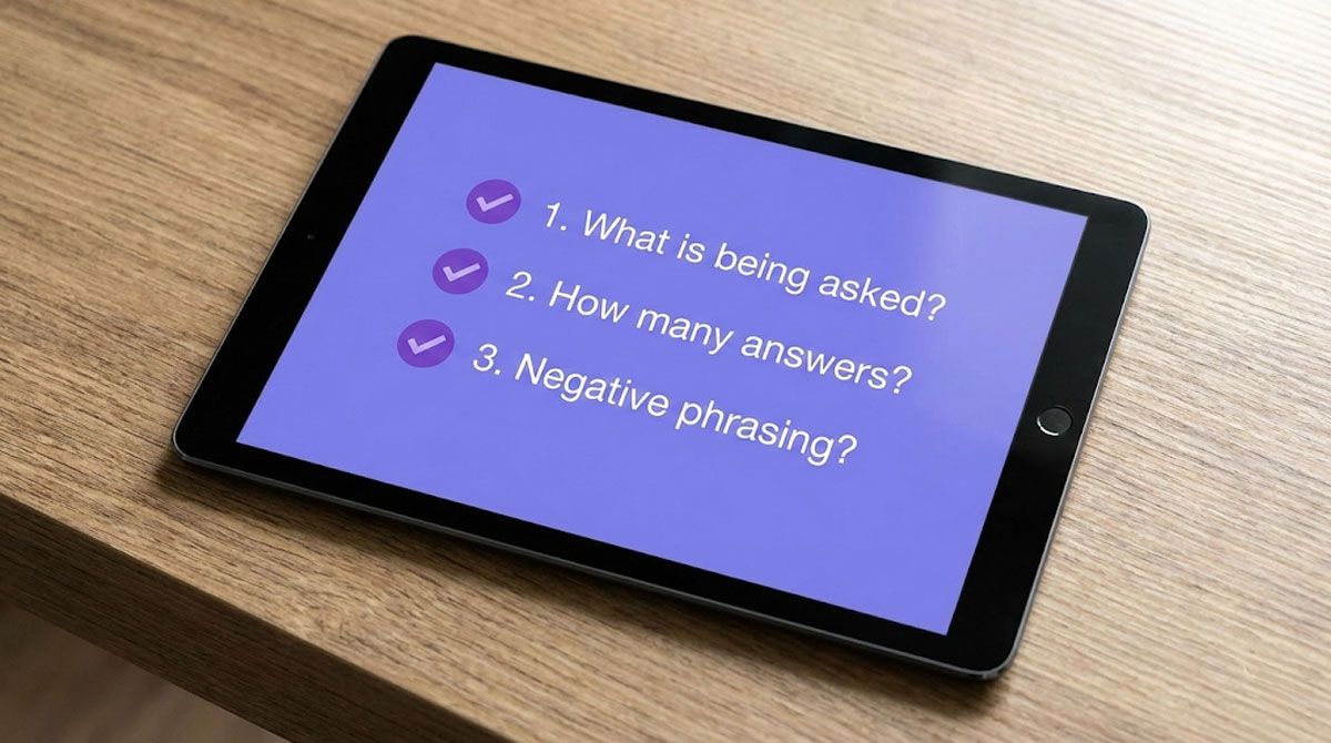 A close-up of a minimalist desk clock next to a study book, representing the focused 45-minute study sessions recommended for Life in the UK test prep.