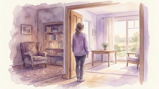 A vintage compass resting on soft purple fabric, symbolising finding your own direction