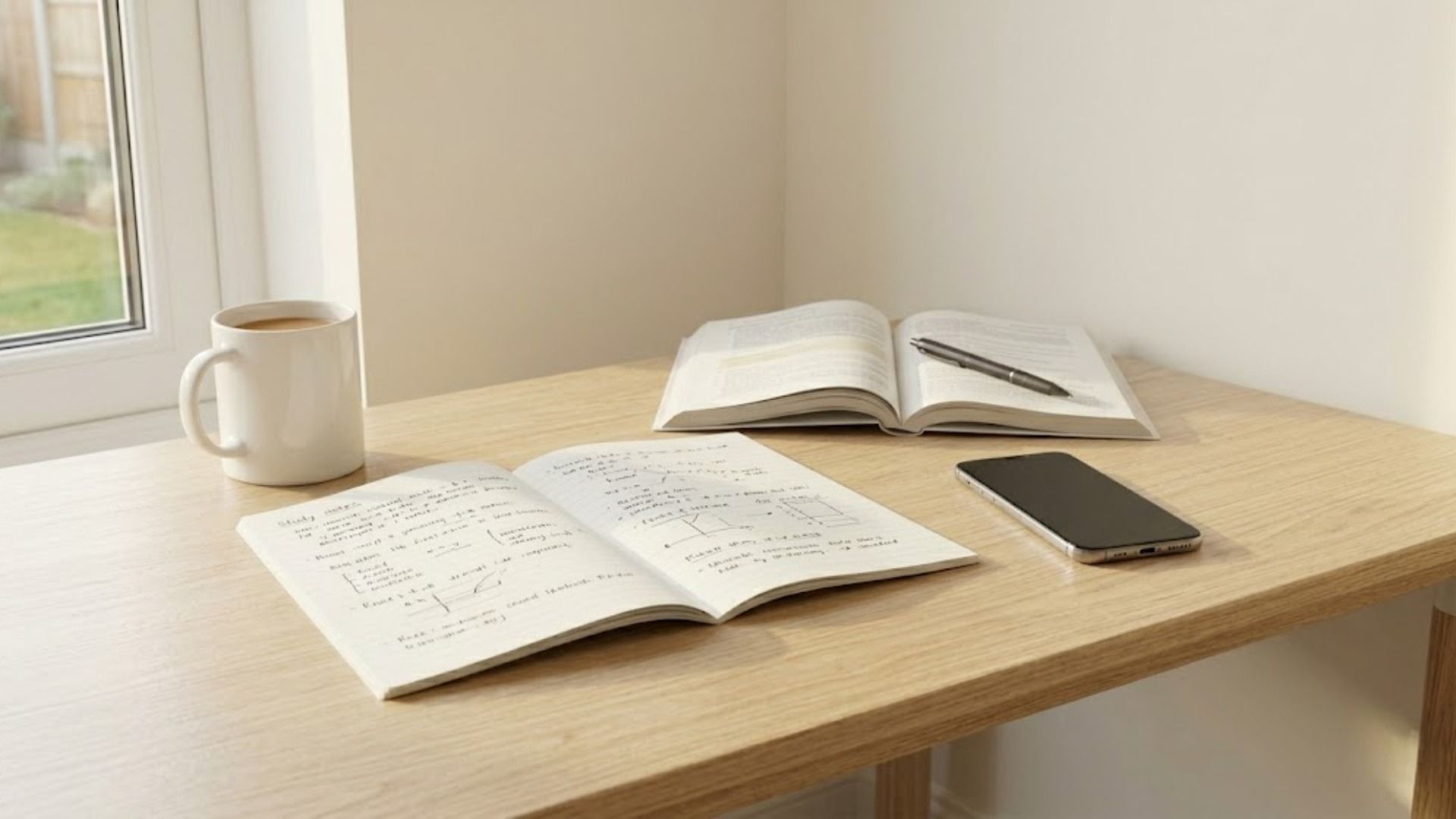 A professional, sunlit desk with a laptop displaying a list of "Anchor Dates" for the Life in the UK test, representing a strategic approach to history questions.