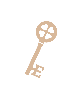 A beige key icon representing the Envol brand, with a rounded head and simple modern design.