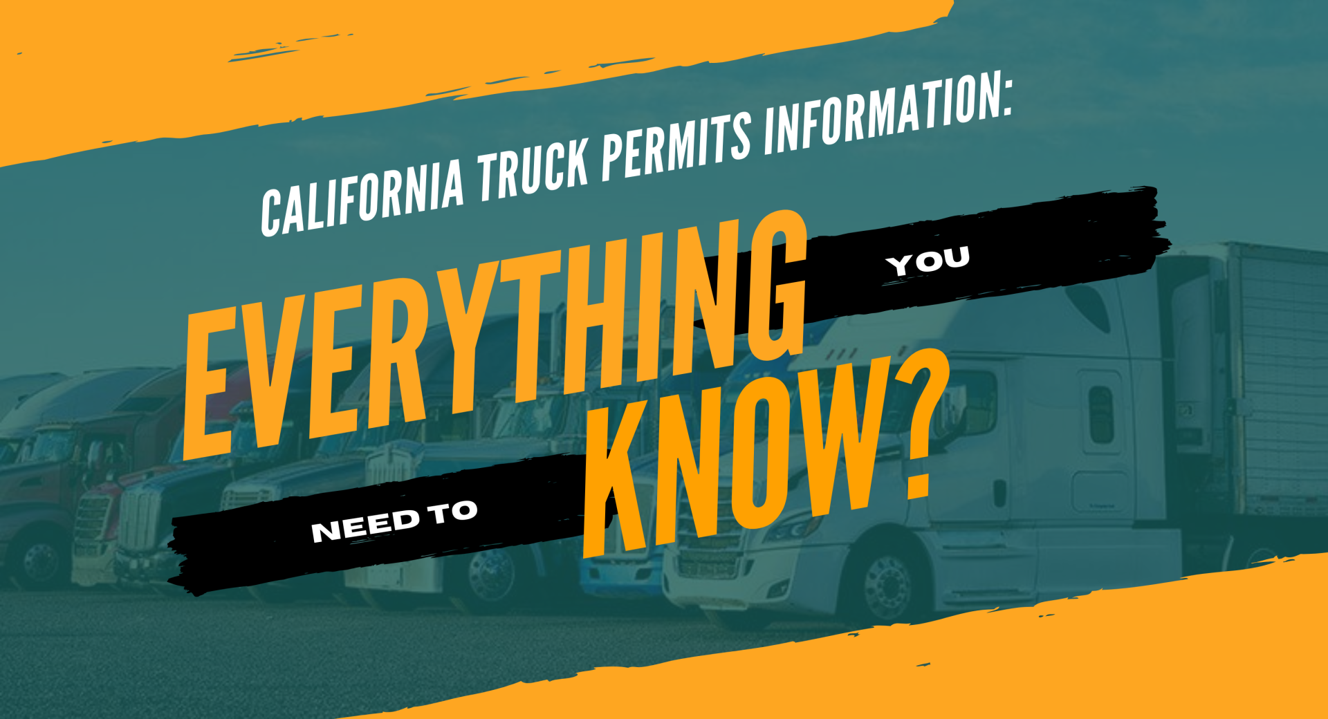 California Truck Permits Information